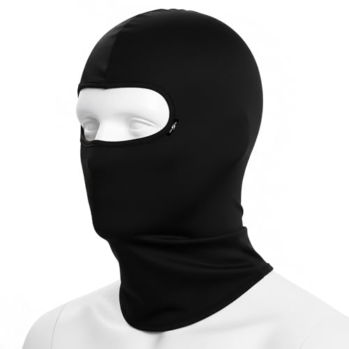Image of Kingsway Balaclava for Boys 4-Way Stretch | Motorcycle Full Face Mask Under Helmet | Breathable Sweat Absorbing Quick Dry Fabric | UV & Dust Protection
