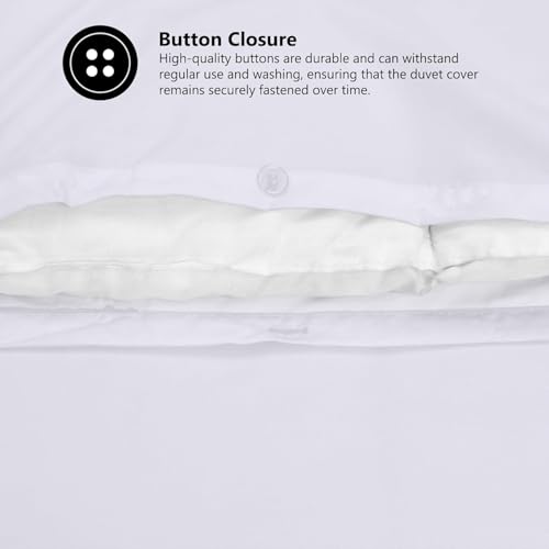 NIGHTZONE Microfibre Duvet Cover Set – Ultra Soft, Wrinkle-Free & Breathable Bedding, Lightweight & Fade-Resistant Quilt Cover with Pillowcases (Sky Blue, Double) - Image 5