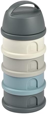 BÉABA, Boite doseuse de lait empilable, 100% hermétique, 4 compar...