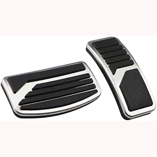 YJTYC Car Pedal Cover for Mitsubishi Outlander PHEV 2018-2021 AT, Car Pedals Rest Pad Mats Fuel Brake Pedal Cover Rubber Stainless Steel Car Pedals Accessories