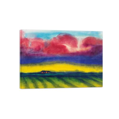 Impression sur toile Emiil Noldee Marais ferme, reproduction d'art tendue