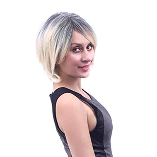 Perruque noire dégradé beige pour changer de style lors de vos soirées