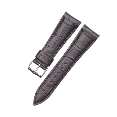 Bracelet de montre en cuir de veau chic pour réunion et soirée