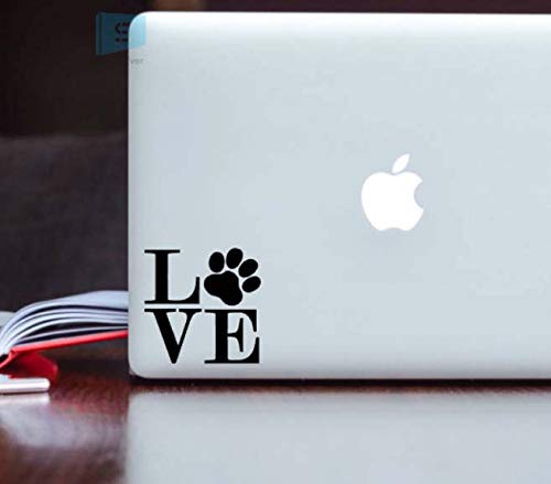 SIGN EVER Dog Love Paw Quotes Stickers for Laptop Skin 15.6 14 13 Inches and All Models Laptop Sticker L x H 9.50 cm x 8.50 cm Pack of 2 (B084WTG4P1) Amazon Price History, Amazon Price Tracker
