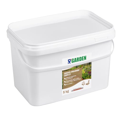 R'GARDEN – Engrais Organique Complet – 100% Naturel – Engrais 4-3-3 à Libération Progressive – Potager, Jardins, Arbres Fruitiers, Rosiers, Légumes & Fleurs – Fabriqué en France (5000g)
