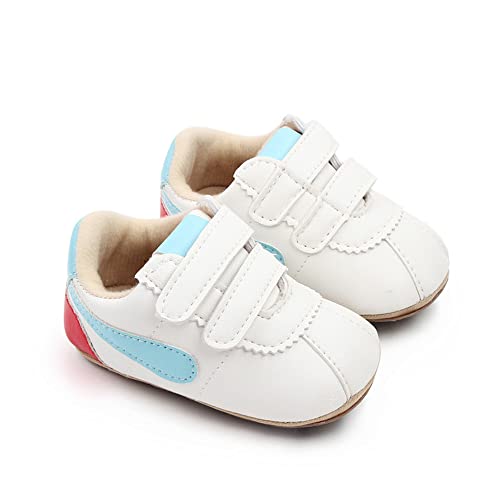 Image of Clowora Baby Boys Girls Shoes Non-Slip Rubber Sole Sneakers Infant First Walking Toddler Crib Shoes Newborn Loafers Flats.