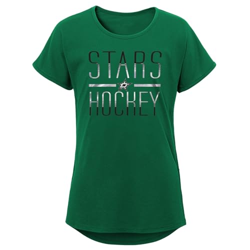 Outerstuff NHL Girls Youth Glory Short Sleeve Dolman Tee, Ages 7 to 16