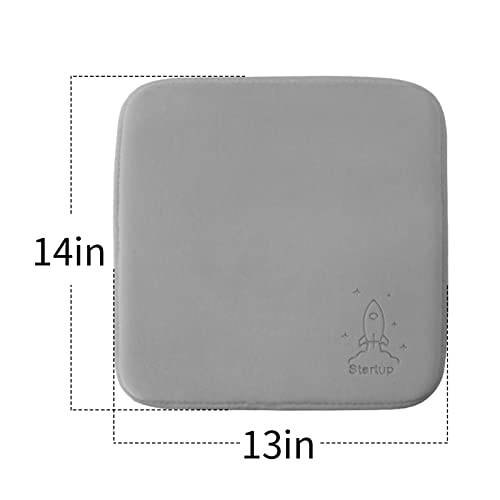 Jeogyong Chair Cushion Memory Foam Pads Non Slip Back Ultra Soft Floor Cushions For Classroom 14 X 13 Inch Comfy Flexible Seating Square Seat Cushion For Kids Chair, School Chair, 2 Pack (Grey) #TOP1