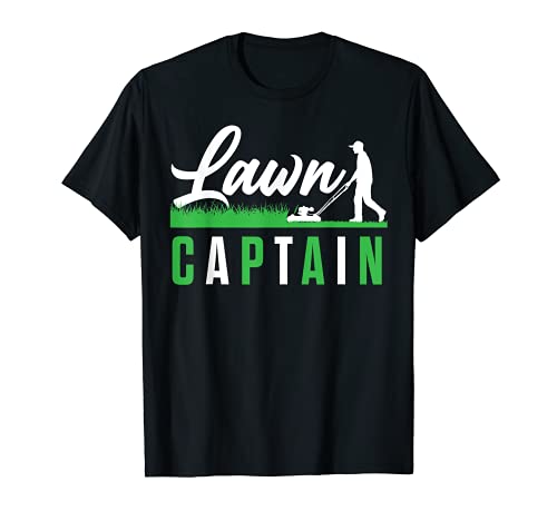 Funny Lawn Captain - Cortacésped de corte de césped Camiseta