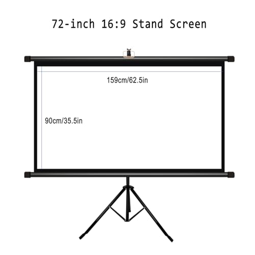 Pantalla portátil para proyector HD 72" 16:9 miniatura 7