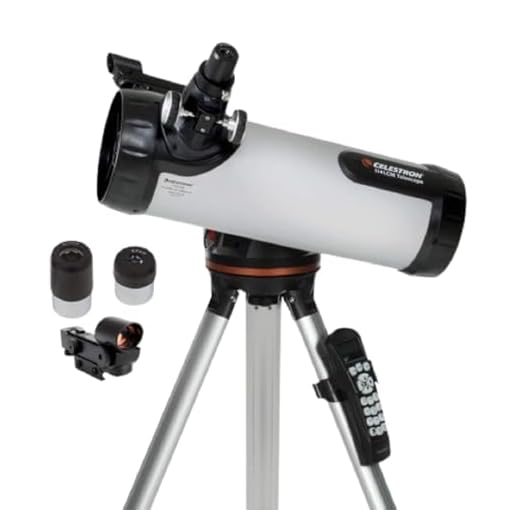 Celestron - 114LCM Computerized Newtonian Telescope - Telescopes for Beginners - 2 Eyepieces - Full-Height Tripod - Motorized Altazimuth Mount - Large 114mm Newtonian Reflector