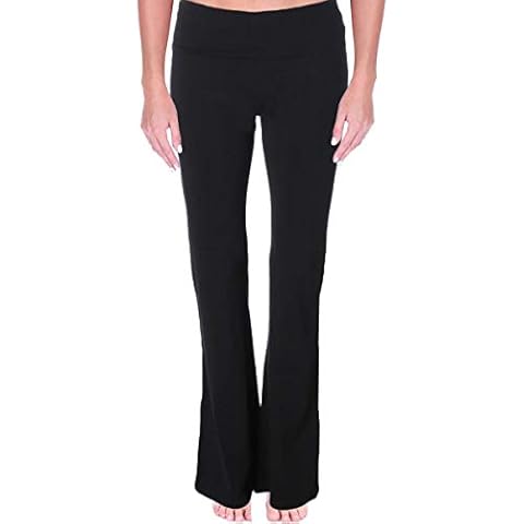 MOPAS Women's Soft Comfy Cotton Spandex Yoga Sweat Lounge Gym Sports Athletic Pants (M, Black) Cover