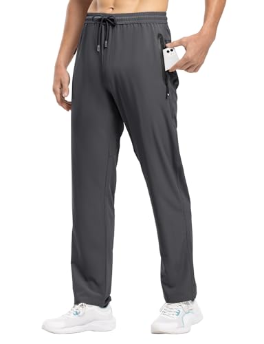 Rdruko Men's Casual Pants Lightweight Quick Dry Hiking Running Workout Outdoor Sports Sweat Pants - Image 7