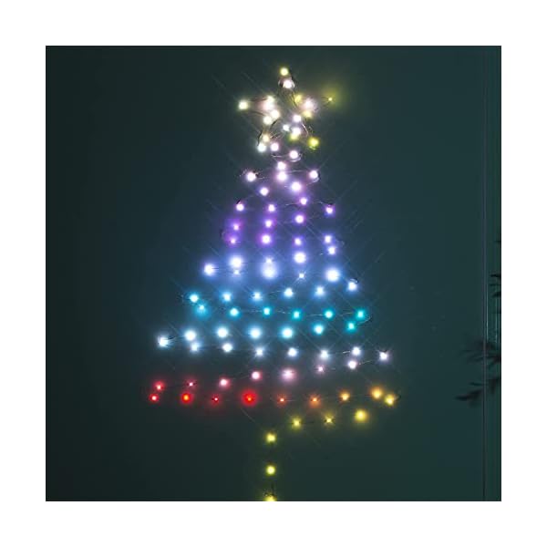 DELICHTER Lichterkette,100 LEDs bunt Lichterkette mit USB-Betrieben heller Glühbirnen，LED RGB deko für Party,Fest, Innen… – Bild 6