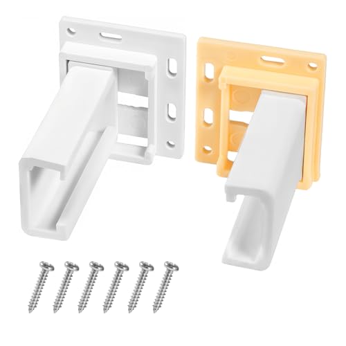 Drawer Slide Socket Set Rv Drawer Slides Drawer Track Back Plate Cabinet Drawer Hardware Kitchen Drawer Slides Hardware Replacement Fit for 1 Inch Drawer Slide C-Shaped(with 6 Screws)