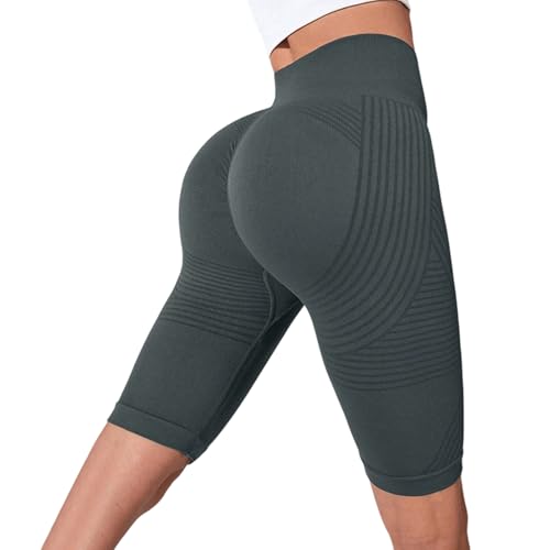 Yaxhsi 2026 NEW 3D Cellulite Leggings Multiple Colors/Styles High Waist 3D Anti Cellulite Leggings for Women Breathable (US Alpha X-Large Regular Regular Short Style-Dark Gray)
