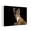 MuchoWow Canvas Schilderij Decoratie – 30×20 cm – Arctische wolf – Wanddecoratie Muurdecoratie Woonkamer Slaapkamer…
