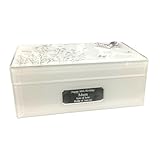 Rutherfords Gifts Personalised Rectangular Butterfly Floral Jewellery Trinket Box