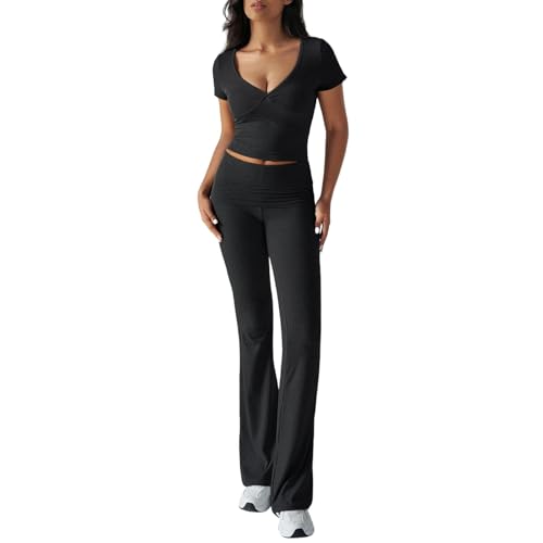 ♥Occasioni per tutto l'anno: questi completi a due pezzi sono perfetti per viaggi, casa, shopping, uscite di svago, vacanze, attività all'aperto, sport, fitness, corsa, jogging, feste e altre occasioni casual. Comodi da indossare in primavera, autunno e inverno.