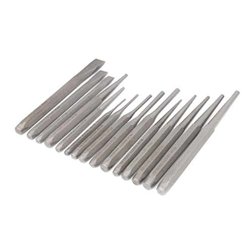 image for NEIKO 02626A Punch and Chisel Set | 16 Piece | Cold Chisels, Taper, Pi