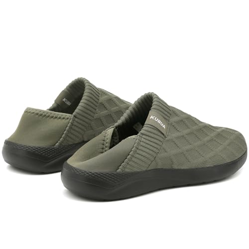 KUBUA Mens Womens Slippers Indoor Lightweight House Shoes Outdoor Breathable Slip on Loafers3
