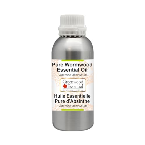 Image of Greenwood Essential Wormwood Essential Oil (Artemisia absinthium) Pure | Non-Sticky | Non-greasy | Lightweight | Men & Women | All Skin Types | Steam Distilled 300ml