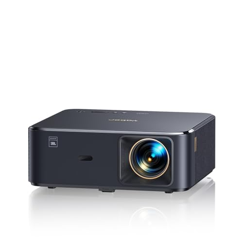 Image of Projector 4K with Google TV, YABER K2s WiFi 6 Bluetooth Projector, Sound by JBL, Dolby Audio, Auto Focus & Keystone,Native 1080P 4K Supported Outdoor Movie Projector with Netflix 7000+ Apps (Renewed)