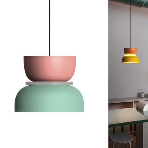 Iluminación colgante macaron moderna y lámparas decorativas de techo para restaurante 2
