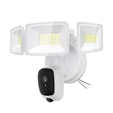 Atfoyer 6500LM Floodlight Camera Hardwired, 2K HD Security Camera Outdoor with Motion-Activated...