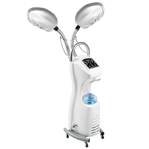 7 in 1 Professional Salon Hair Steamer Dryer, Stand Color Processor Hair Dryer Hooded Treatment Perming Machine, 110V Perming Hairdress Salon SPA Machine with Wheels