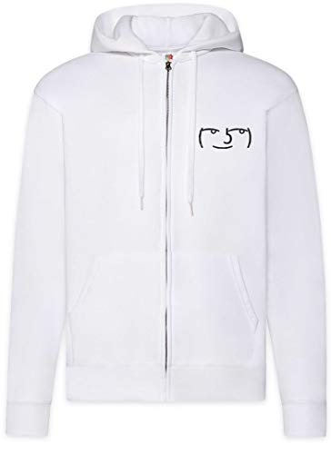 Sweat à capuche pour homme Urban Backwoods Le Lenny Face imprimé avec fermeture éclair