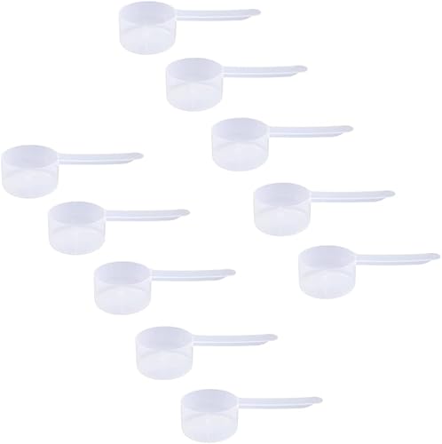 Miniatura 87 de Cuchara medidora de plástico, (35 cc 2.5 cucharadas 1.25 fl oz. 1.2 fl oz) Cucharas de mango largo para polvos, gránulos, café, alimentos