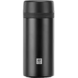 Zwilling ツヴィリング 「 ストレーナー付ボトル 420ml ブラック 」 ストレーナー 茶こし マグ ボトル 水筒 ステンレス 保冷 保温 【日本正規販売品】ZWILLING THERMO 39500-512