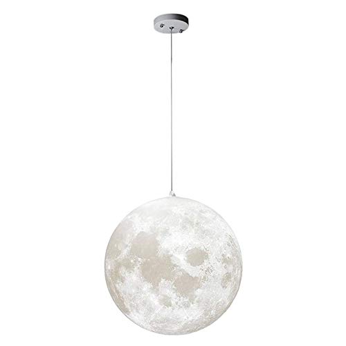 Lámpara de techo de luna 3D regulable con control multicolor para salón y dormitorio moderno