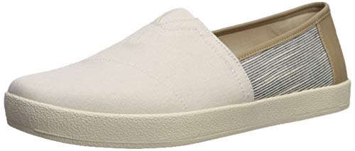 TOMS Men's Avalon Loafer Flat, Birch Canvas Slubby Textile Mix, 8.5 Medium US