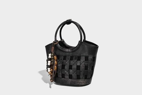 Vintage Woven Shoulder Bag for Women – Unique Design Crossbody Handbag Chic Shoulder Tote Trendy Fashion Purse4