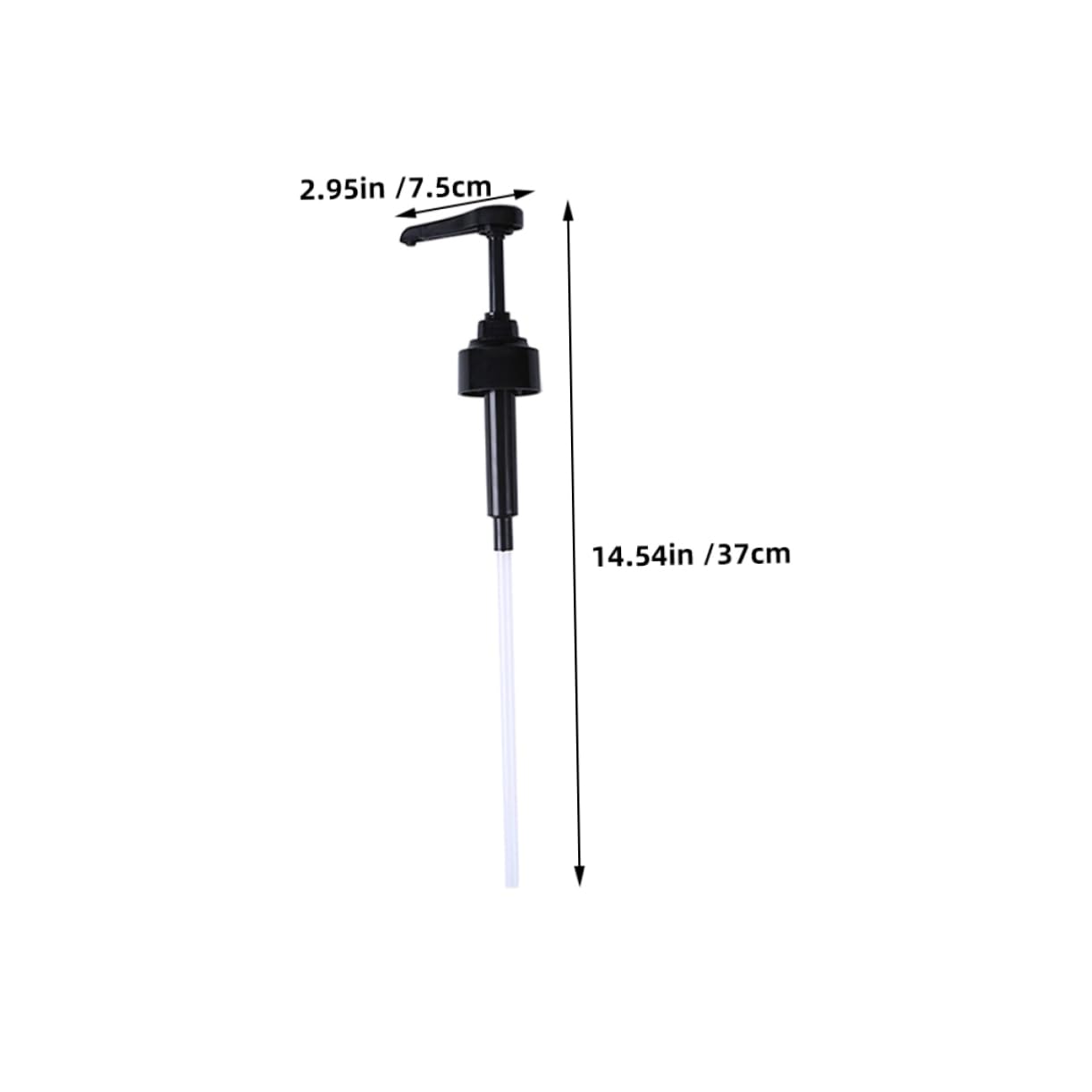 GRIRIW 6pcs Press Type Nozzle Pump Head Sauce Pump Ketchup Dispenser Syrup Bottle Plastic Liquid Dispenser