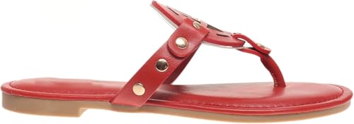 LILLY-20 Women's Casual Slide Thong Flip Flop Slip On Flat Sandals2