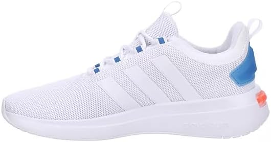 adidas Men's Racer TR23 Sneakers (White/Blue/Orange, 11) - Image 4