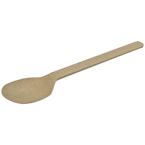 BIOZOYG Bio Mehrweg-Besteck Stabil Plastik-Besteck Löffel I Kompostierbares Besteck Bio-Kunststoff PLA & Holzmehl Mehrweg Besteck biologisch abbaubar I 60x Bio Besteck Mehrweg-Löffel Plastik