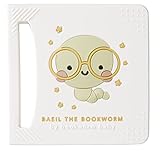 Basil The Bookworm Baby Teether - BPA-Free Silicone, Original Book-Shaped Teething Toy for Babies 3+...