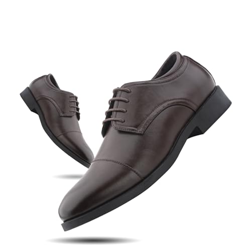 ⭐scarpe stringate in sintetico e non in pelle：La pelle è morbida, la scarpa è ben rifinita all’interno, flessibile, pur mantenendo un tocco classico ed elegante.