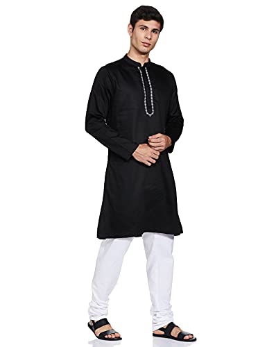 Image of Amazon Brand - Symbol Men Festive Embellished Long Kurta (Regular Fit)