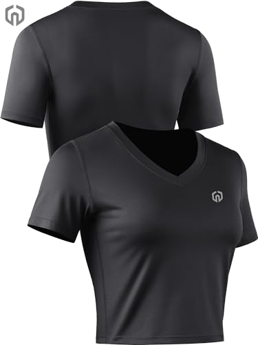 Women's 3 Pack Running Shirt Workout Athletic Crop Shirts4