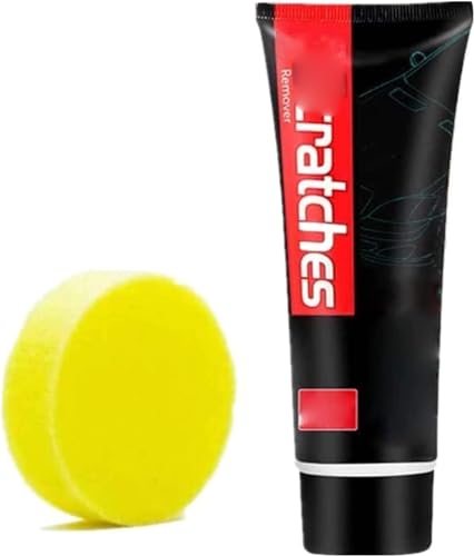 Scratch Free Stove Top Scratch Remover,Cooktop Heavy Duty Cleaner and Polish,Multipurpose Cooktop Cleaner ,Glass Ceramic Stove Top Cleaner with Sponge (1 Pcs)