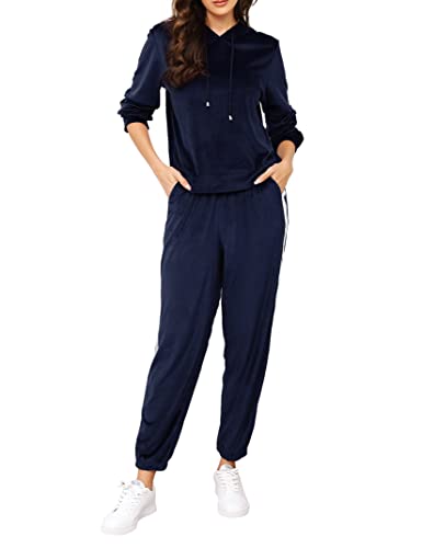 Clearlove Hausanzug Damen Jogginganzug Set Trainingsanzug Velours...
