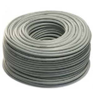 Bobina de 100 m de cable para alarma antirrobo de 4 hilos, apantallado, bobina de 2 x 0,22 + 2 x 0,50