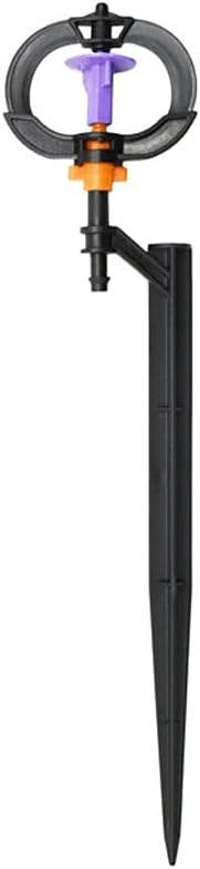 Garden Rotating Sprinkler Water Nozzles 360 Degree with Nozzle Holder Watering Plants Garden Irrigation Sprinkler Watering 5PCS