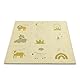 Stylische Puzzlematte Baby 0,9 x 0,9 m Safari Tiere – 9 Platten à 30x30cm – 20% dickere & weichere Spielmatte – schadstofffreie, geruchlose, Pflegeleichte Baby Krabbelmatte – plastikfreie Verpackung