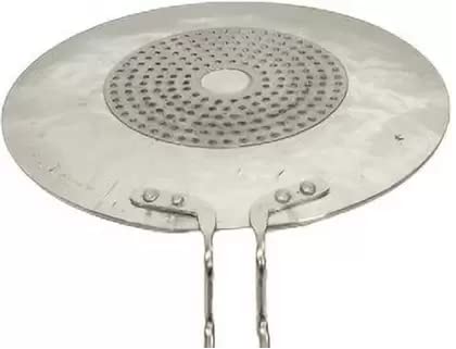 Image of Aluminium Induction Base Tawa for Making Chapati /Roti /Dosa /Chilla /Paratha and Many More with Stainless Steel Handle